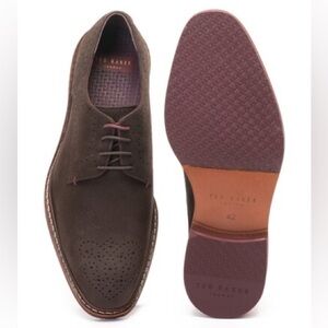 Ted Baker London Men’s Zigee Brown Suede Oxfords Classic Shoes Size 12 US
